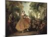 Mlle Camargo Dancing-Nicolas Lancret-Mounted Art Print