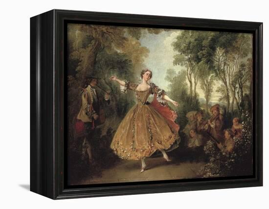 Mlle Camargo Dancing-Nicolas Lancret-Framed Stretched Canvas