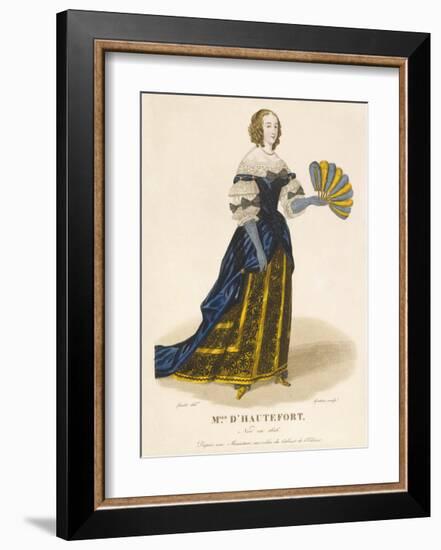 Mlle d' Hautefort-Louis-Marie Lante-Framed Premium Giclee Print