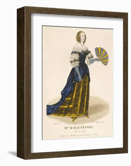 Mlle d' Hautefort-Louis-Marie Lante-Framed Premium Giclee Print