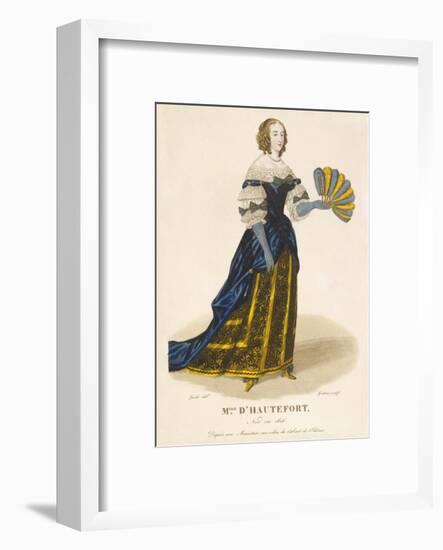 Mlle d' Hautefort-Louis-Marie Lante-Framed Premium Giclee Print