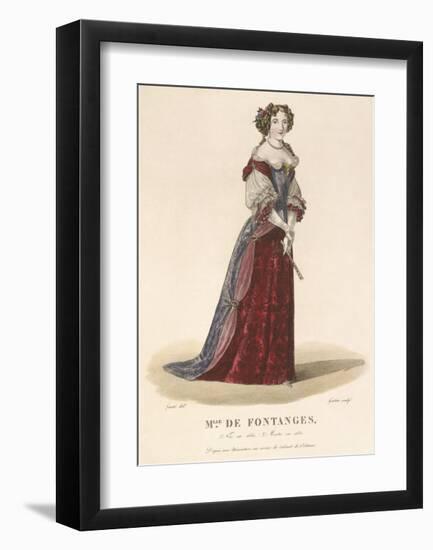 Mlle de Fontanges-Louis-Marie Lante-Framed Premium Giclee Print