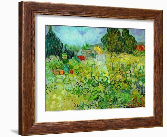 Mlle. Gachet dans son jardin a Auvers-sur-Oise (1890). Oil on canvas 46 x 55.5 cm R.F. 1954-13.-Vincent van Gogh-Framed Giclee Print