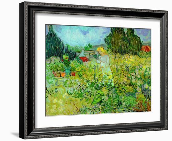 Mlle. Gachet dans son jardin a Auvers-sur-Oise (1890). Oil on canvas 46 x 55.5 cm R.F. 1954-13.-Vincent van Gogh-Framed Giclee Print