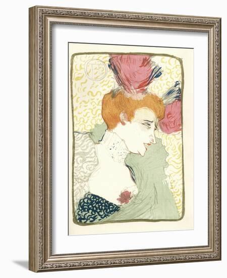 Mlle. Marcelle Lender En Buste-Henri de Toulouse-Lautrec-Framed Giclee Print