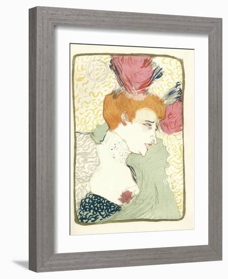 Mlle. Marcelle Lender En Buste-Henri de Toulouse-Lautrec-Framed Giclee Print