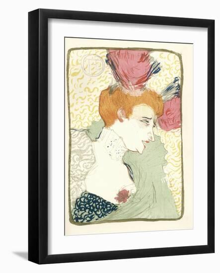 Mlle. Marcelle Lender En Buste-Henri de Toulouse-Lautrec-Framed Giclee Print