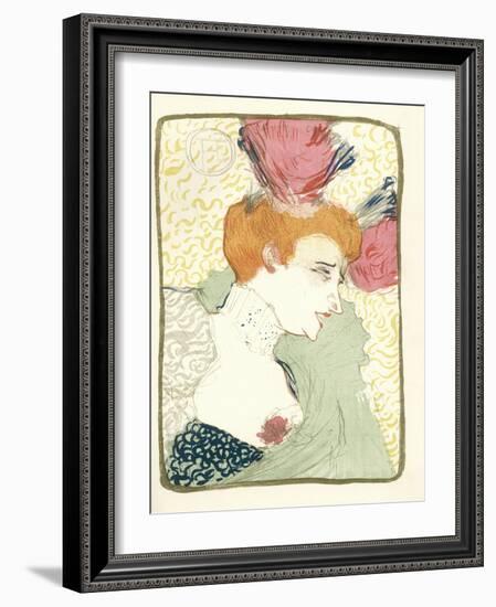 Mlle. Marcelle Lender En Buste-Henri de Toulouse-Lautrec-Framed Giclee Print