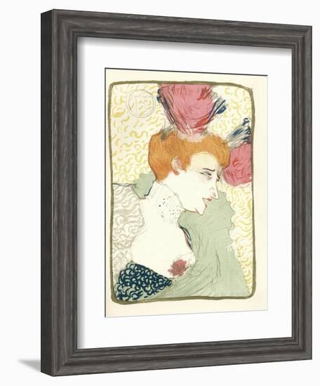 Mlle. Marcelle Lender En Buste-Henri de Toulouse-Lautrec-Framed Giclee Print