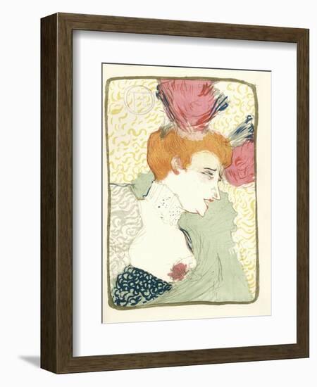 Mlle. Marcelle Lender En Buste-Henri de Toulouse-Lautrec-Framed Giclee Print