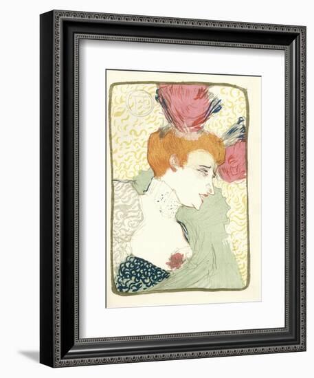 Mlle. Marcelle Lender En Buste-Henri de Toulouse-Lautrec-Framed Giclee Print