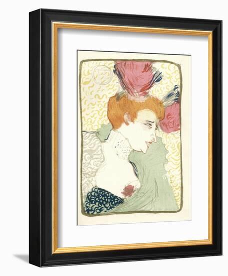 Mlle. Marcelle Lender En Buste-Henri de Toulouse-Lautrec-Framed Giclee Print