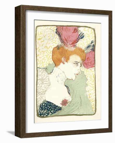 Mlle. Marcelle Lender En Buste-Henri de Toulouse-Lautrec-Framed Premium Giclee Print