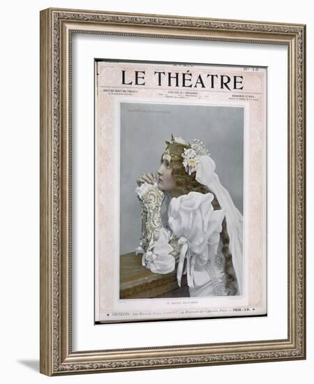 Mlle. Mastico as Hero in the Paris Production of Shakespeare's Much Ado About Nothing-null-Framed Art Print