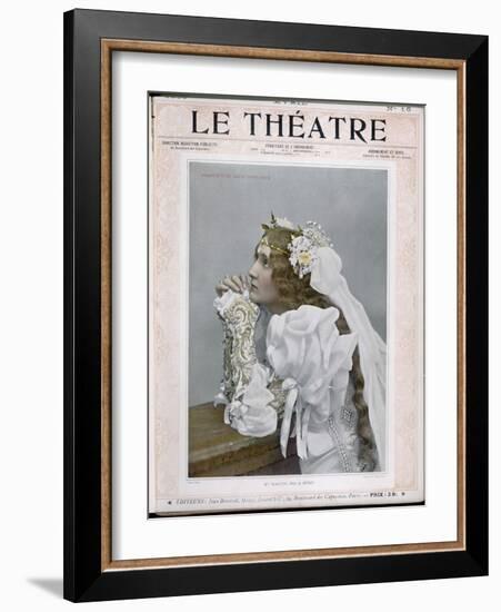 Mlle. Mastico as Hero in the Paris Production of Shakespeare's Much Ado About Nothing-null-Framed Art Print