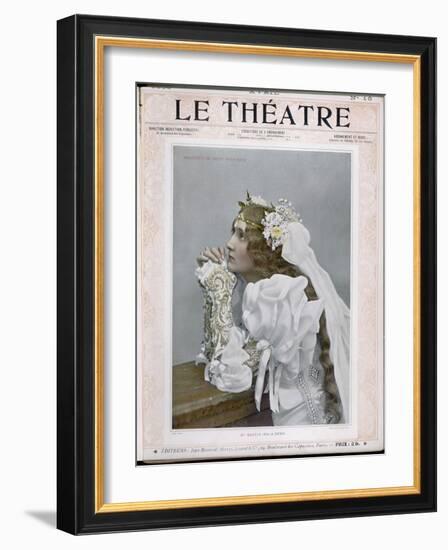 Mlle. Mastico as Hero in the Paris Production of Shakespeare's Much Ado About Nothing-null-Framed Art Print