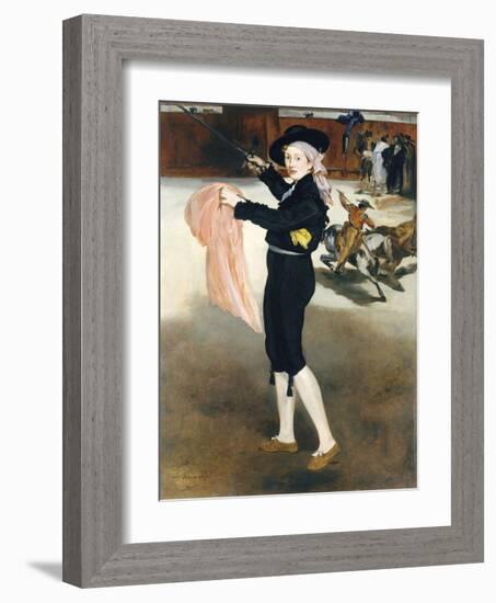 Mlle Victorine Meurent in the Costume of an Espada, 1862-Edouard Manet-Framed Giclee Print