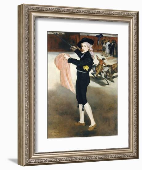 Mlle Victorine Meurent in the Costume of an Espada, 1862-Edouard Manet-Framed Art Print