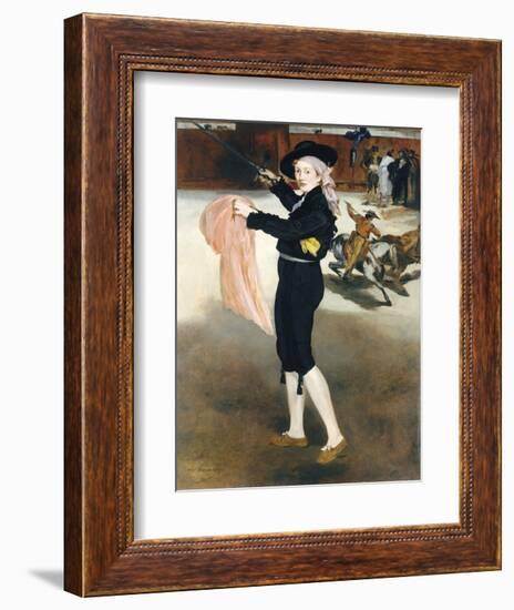 Mlle Victorine Meurent in the Costume of an Espada, 1862-Edouard Manet-Framed Art Print