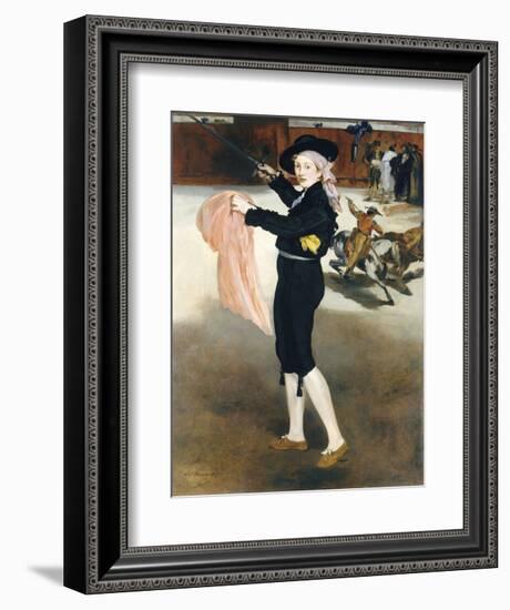 Mlle Victorine Meurent in the Costume of an Espada, 1862-Edouard Manet-Framed Art Print