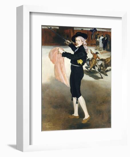 Mlle Victorine Meurent in the Costume of an Espada, 1862-Edouard Manet-Framed Art Print