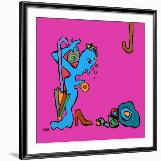 Mme a les Blues-Yaro-Framed Art Print