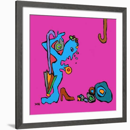 Mme a les Blues-Yaro-Framed Art Print