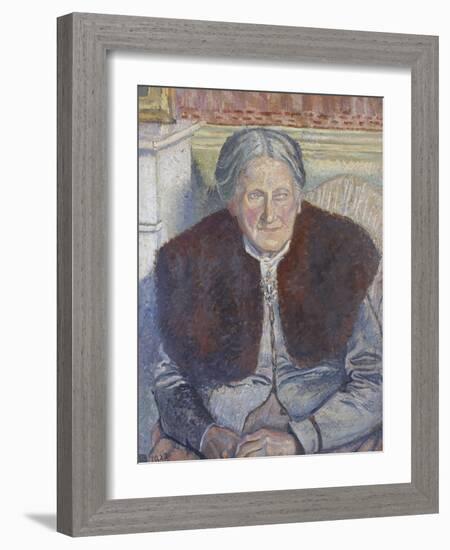 Mme Camille Pissarro, 1923 (Oil on Canvas)-Lucien Pissarro-Framed Giclee Print