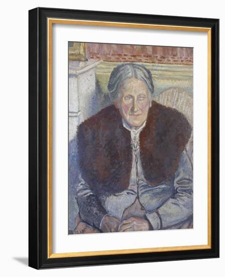 Mme Camille Pissarro, 1923 (Oil on Canvas)-Lucien Pissarro-Framed Giclee Print