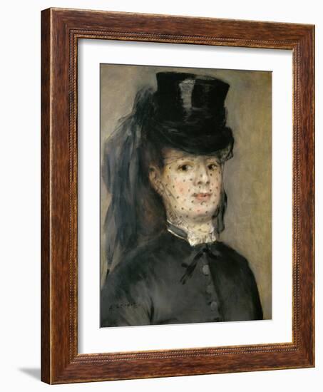 Mme. Henriette Darras, Wife of Capt. Paul Darras, 1873-Pierre-Auguste Renoir-Framed Giclee Print