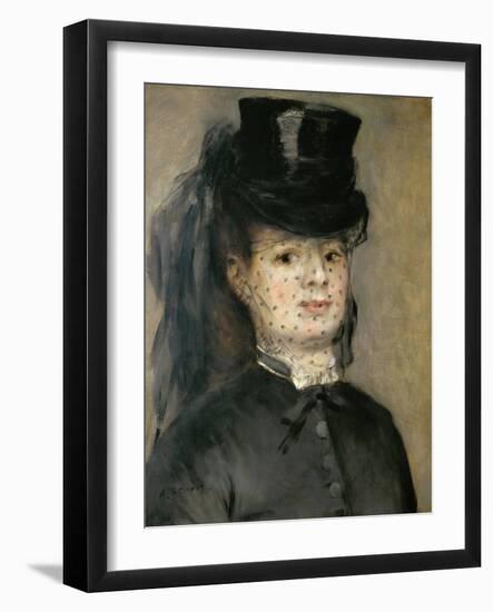 Mme. Henriette Darras, Wife of Capt. Paul Darras, 1873-Pierre-Auguste Renoir-Framed Giclee Print