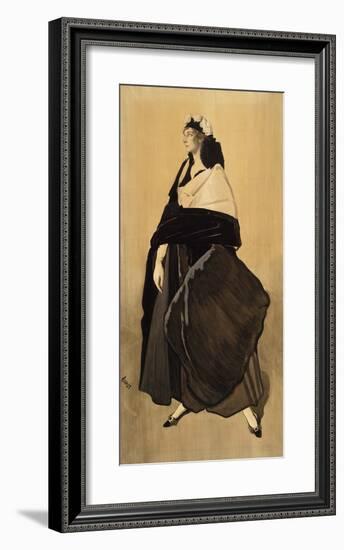 Mme Ida Rubinstein-Leon Bakst-Framed Premium Giclee Print