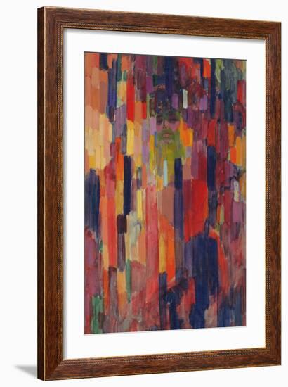 Mme Kupka among Verticals-Frantisek Kupka-Framed Giclee Print