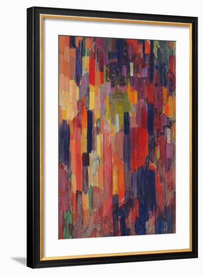 Mme Kupka among Verticals-Frantisek Kupka-Framed Giclee Print