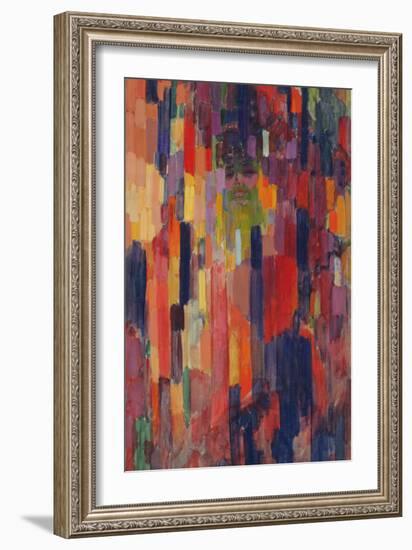 Mme Kupka among Verticals-Frantisek Kupka-Framed Giclee Print