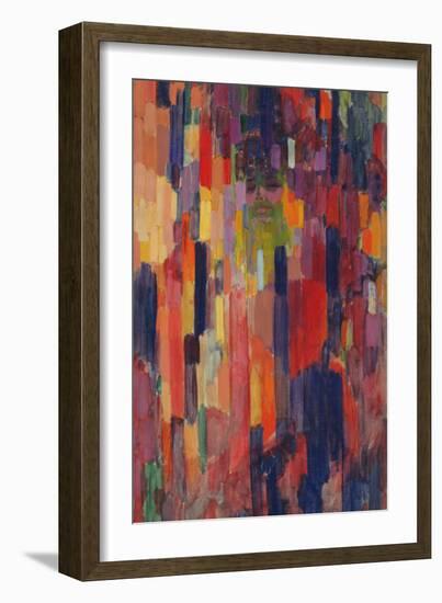 Mme Kupka among Verticals-Frantisek Kupka-Framed Giclee Print