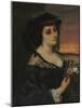 Mme L... (Laure Borreau), 1863 (Oil on Fabric)-Gustave Courbet-Mounted Giclee Print