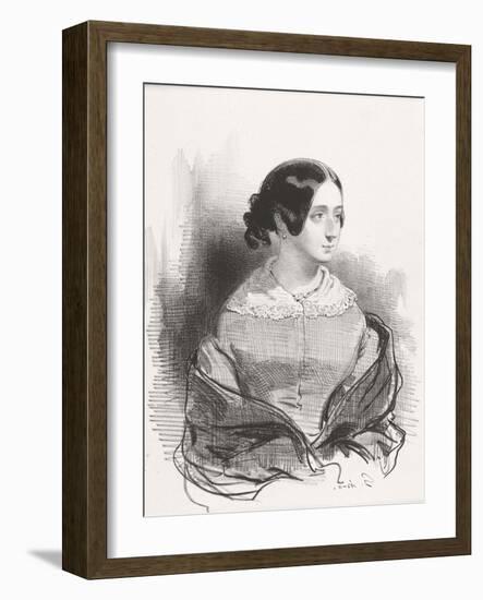 Mme. Montigny, 1842-Paul Gavarni-Framed Giclee Print