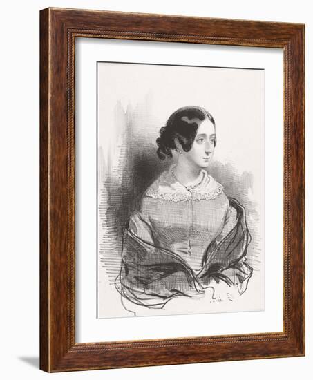 Mme. Montigny, 1842-Paul Gavarni-Framed Giclee Print