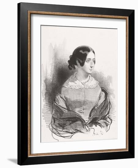 Mme. Montigny, 1842-Paul Gavarni-Framed Giclee Print