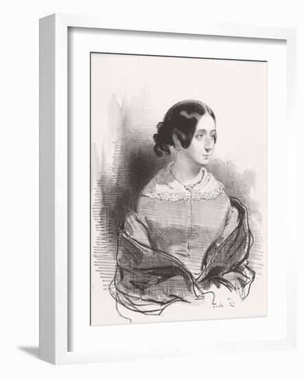 Mme. Montigny, 1842-Paul Gavarni-Framed Giclee Print