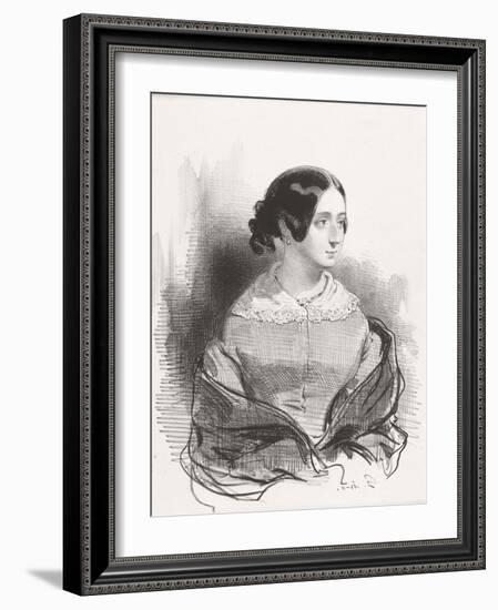 Mme. Montigny, 1842-Paul Gavarni-Framed Giclee Print