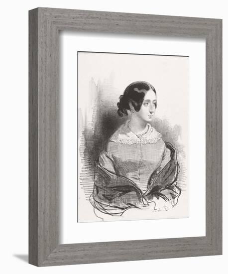 Mme. Montigny, 1842-Paul Gavarni-Framed Giclee Print