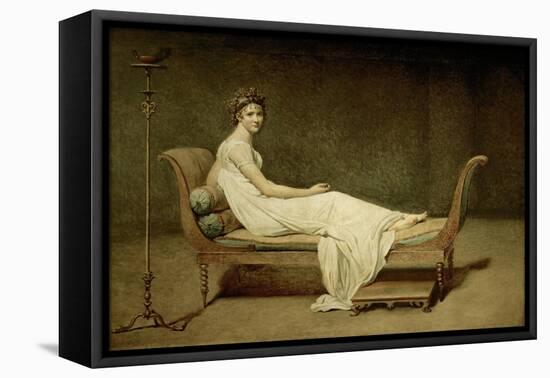 Mme Recamier nee Julie Bernard (1777-1849)-Jacques Louis David-Framed Premier Image Canvas