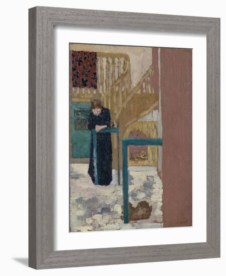 Mme Vuillard in a Set Designer's Studio, 1893-94-Edouard Vuillard-Framed Giclee Print