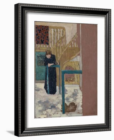 Mme Vuillard in a Set Designer's Studio, 1893-94-Edouard Vuillard-Framed Giclee Print