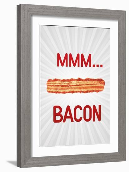 MMM... Bacon Art Poster Print-null-Framed Art Print