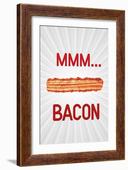 MMM... Bacon Art Poster Print-null-Framed Art Print