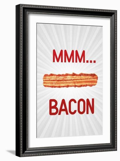 MMM... Bacon Art Poster Print-null-Framed Art Print