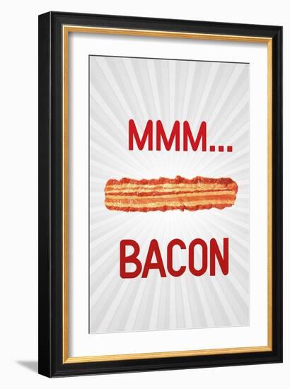 MMM... Bacon Art Poster Print-null-Framed Art Print